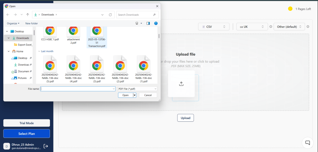 Upload Your PDF